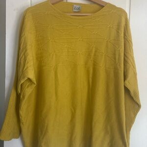 Very soft bright yellow sweater
